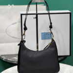 Prada Re-Nylon And Brushed Leather Mini-bag 1BC198 Black